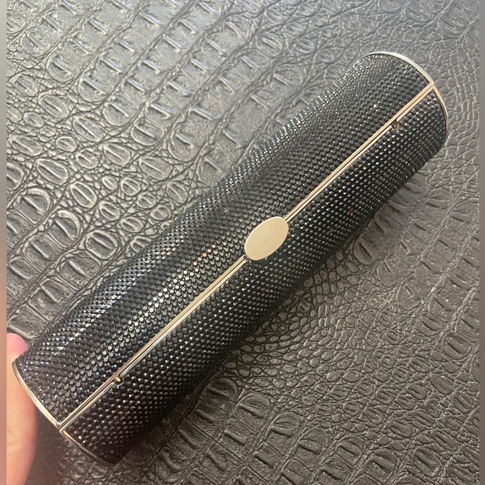 Kathrine Baumann Clutch Bag
Black Swarovski Crystals with Silver Hardware